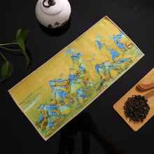 Load image into Gallery viewer, Traditional Chinese Paintings Tea Towel | Absorbent Tea Mat Dish Cloth -  Pc