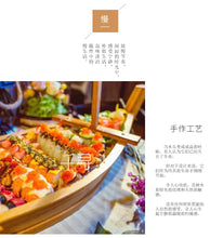 Load image into Gallery viewer, Wooden Sushi Boat | Japanese Sashimi Platter Tray Display - 1 Set