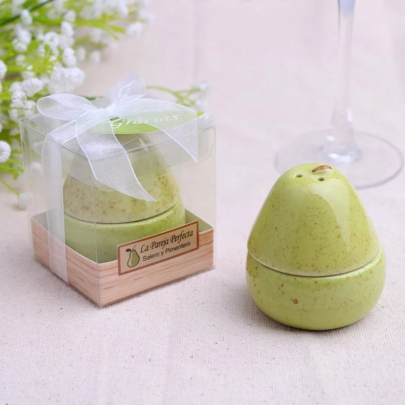 Pear Ceramic Salt & Pepper Shakers | The Perfect Pair  - 1 Set