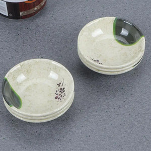 Mini Bowls Soy Plate Seasoning Melamine Condiment Small Sauce Dish - 6 Pc Set