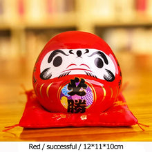 Load image into Gallery viewer, Large Red Daruma Doll | Japanese Ceramic Figurine Wish Toy Money Bank - 1 Pc