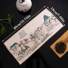 Load image into Gallery viewer, Traditional Chinese Paintings Tea Towel | Absorbent Tea Mat Dish Cloth -  Pc