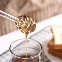 Load image into Gallery viewer, Glass Honey Dipper Sticks | Stirring Spoon for Honey Jar - 1 Pc