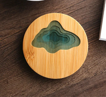 Load image into Gallery viewer, Ocean Cute Coasters | Art Water Nature Wood Bamboo Drinks - 1 Pc