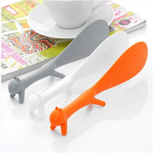 Load image into Gallery viewer, Cute Squirrel Rice Paddle | Orange White Gray Animal Shamoji Non-Stick Spoon - 1 Pc