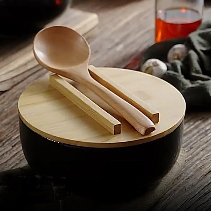 Ramen Bowl Set | Japanese Donburi Bowl With Lid, Spoon
