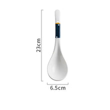 Load image into Gallery viewer, White Ceramic Ramen Spoons | Asian Soup Spoon Ladle Tableware - 1 Pc