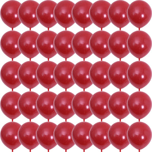 Red & Gold Wedding Balloons Decoration | Chinese Vietnamese Tea Ceremony - 40/20Pcs