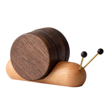 Load image into Gallery viewer, Snail Wood Cute Coasters | Drink Coaster Mats for Table - 1 Set