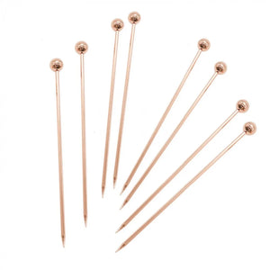 Black Cocktail Picks | Metal Toothpick Skewers - 10 Pc Set