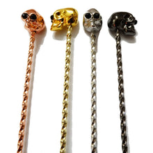 Load image into Gallery viewer, Skull Swizzle Sticks | Decorative Cocktail Stirrers for Drinks - 1 Pc