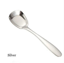 Load image into Gallery viewer, Korean Metal Spoons | Stainless Steel Asian Soup Spoon - 1 Pc