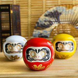 Japanese Daruma Doll | Ceramic Figurine Wish Ornament Gift - 1 Pc