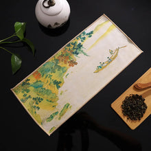 Load image into Gallery viewer, Traditional Chinese Paintings Tea Towel | Absorbent Tea Mat Dish Cloth -  Pc