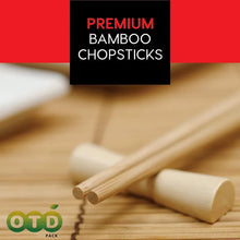 Load image into Gallery viewer, premium disposable bamboo wooden chopsticks in sleeves