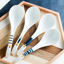 Load image into Gallery viewer, White Ceramic Ramen Spoons | Asian Soup Spoon Ladle Tableware - 1 Pc