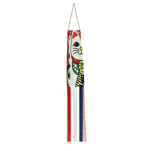 Lucky Cat Koinobori | Japanese Windsock Carp Fish Flag Kite - 1 Pc