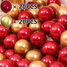 Load image into Gallery viewer, Red &amp; Gold Wedding Balloons Decoration | Chinese Vietnamese Tea Ceremony - 40/20Pcs