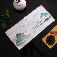 Load image into Gallery viewer, Traditional Chinese Paintings Tea Towel | Absorbent Tea Mat Dish Cloth -  Pc