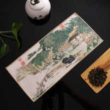 Load image into Gallery viewer, Traditional Chinese Paintings Tea Towel | Absorbent Tea Mat Dish Cloth -  Pc