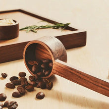 Load image into Gallery viewer, Wooden Coffee Scoop | Walnut Beech Measuring Spoon Size for Brewing Cup - 1 Pc