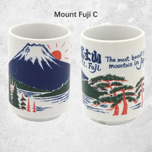 Load image into Gallery viewer, Mt Fuji Cylindrical Japanese Tea Cups | Ceramic Fun Traditional Japan Landmarks - 1 Pc