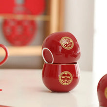 Load image into Gallery viewer, Red Chinese Vietnamese Tea Ceremony Set with Travel Box - 1 Set