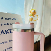 Load image into Gallery viewer, Cute Silicone Stanley Straw Toppers | Kawaii Tumblr Covers Cap - 1 Pc