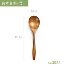 Load image into Gallery viewer, Solid Wood Japanese Soup Spoons | Asian Tableware - 1 Set