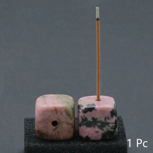 Natural Crystal Incense Holder | Stick Burner Quartz Stone - 1 Pc