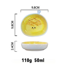 Load image into Gallery viewer, Cute Bread Pastry Sauce Dish | Soy Seasoning Dipping Bowl - 1 Pc