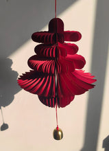 Load image into Gallery viewer, Red Paper Folding Wedding Decor with Bell| Chinese Vietnamese - 1 PC