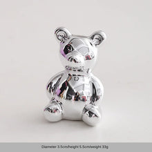 Load image into Gallery viewer, Cute Silver Bear Ring Holder | Ceramic Jewelry Rack - 1 Pc