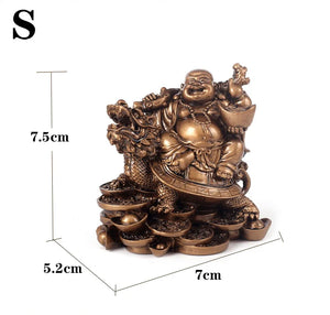 Buddha on Dragon Figurine Statue | Fortune Lunar New Year Gifts 2025 - 1 Pc