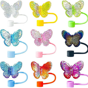 Cute Butterfly Straw Toppers | Silicone Stanley Cover Cap - 1 Pc