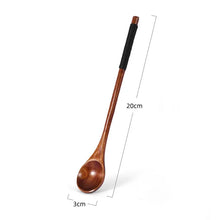 Load image into Gallery viewer, Japanese Wooden Honey Spoon | Long Handle Stick Tea Mixer - 1 Pc