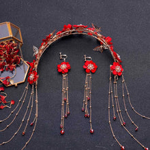 Load image into Gallery viewer, Ornate Chinese Bridal Hair Pins | Decorative Headdress Jewelry - 1 Set