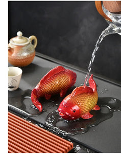 Koi Fish Color Changing Tea Pet | Chinese Gongfu Resin Figurine - 1 Pc