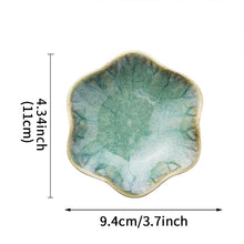 Load image into Gallery viewer, Light Green Ceramic Trinket Dish | Dainty Lotus Jewelry Tray - 1 Pc