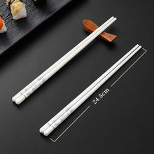 Load image into Gallery viewer, Mountain Ceramic Chopsticks Set | Modern White - 5/10/20/30 Pairs
