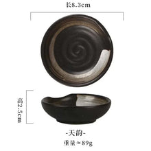 Load image into Gallery viewer, Japanese Soy Sauce Dish | Small Round Plates Ceramic Dipping Bowls  - 1 Pc