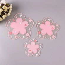 Load image into Gallery viewer, Pink Sakura Cute Coasters for Drinks | Japanese Cherry Blossom Mats - 1 Pc