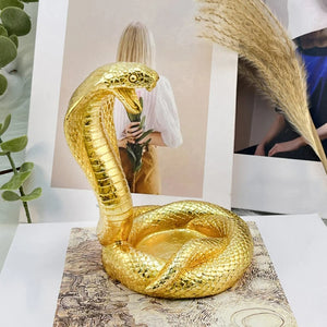 Gold Year Of The Snake Lucky Figurine | Lunar New Year Gifts 2025 - 1 Pc