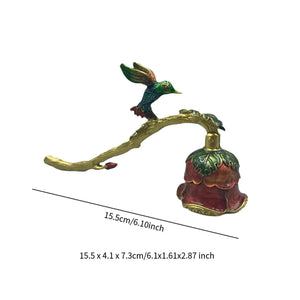 Hummingbird Rose Antique Candle Snuffer | Wick Extinguisher - 1 Pc