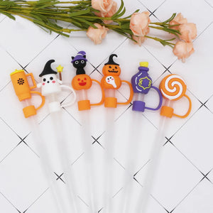 Halloween Straw Toppers | Spooky Covers Caps for Stanley Cup - 1 Pc