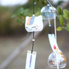 Load image into Gallery viewer, Cute Cat Japanese Glass Wind Chimes | Hanging Furin Bell - 1 Pc