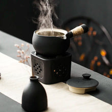 Load image into Gallery viewer, Black Traditional Japanese Teapot | Kyusu Style Ceramic Pottery Side Handle - 1 Pc