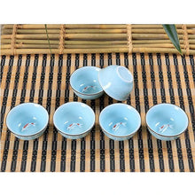 Load image into Gallery viewer, Koi Chinese Tea Cup | Celadon Small Fish Gungfu Teaware - 1 Pc