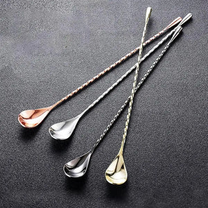 Metal Swizzle Sticks | Long Handle Drink Cocktail Stirrers - 1 Pc