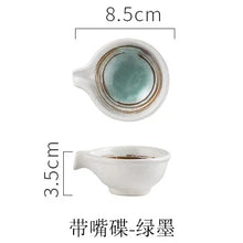 Load image into Gallery viewer, Small Japanese Clay Seasoning Ceramic Flavoring Soy Sauce Dipping Dish - 1 Pc